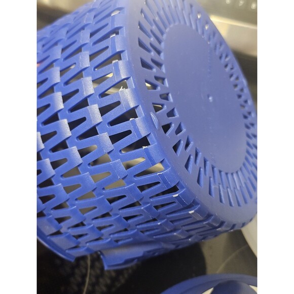 Tupperware SPIN N SAVE Salad Spinner 4.5L Blue & White 3 Piece - Picture 8 of 11